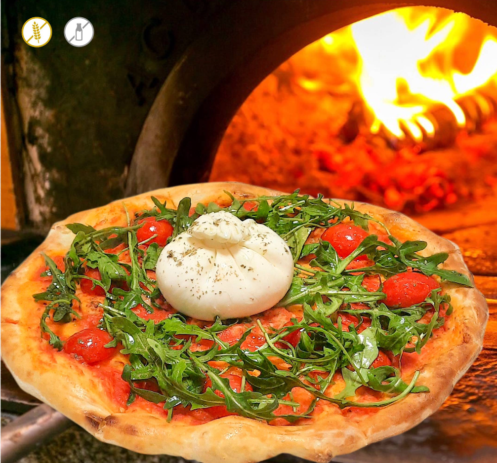 Пицца с сыром Буррата